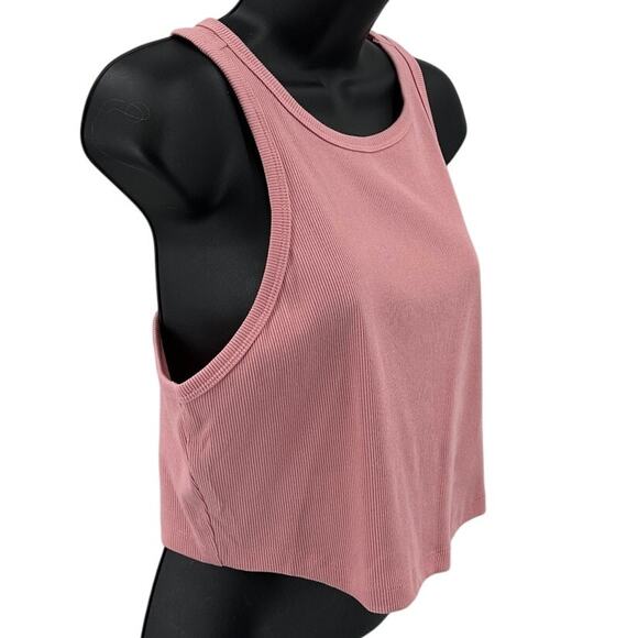 Wild Fable Ribbed Tank Top Bundle WMNS XXL Coral & XL Purple Floral Cropped - Picture 3 of 14